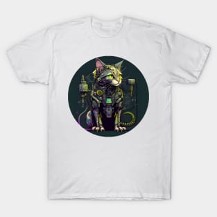 Cat Cyberpunk Futuristic - Love Cats T-Shirt